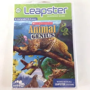 LeapFrog Leapster Animal Genius Scholastic Learning K-2nd grade 5-8 years NiB - Picture 1 of 7