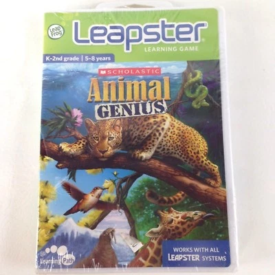 LeapFrog Leapster Animal Genius Scholastic Learning K-2nd grade 5-8 years NiB - Image 1 of 4