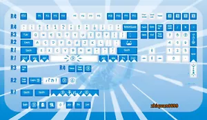Touhou Project Cirno PBT Keycaps 129 Key Cap for MX Mechanical Keyboard - Picture 1 of 7