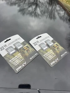 PNY 32GB High Performance SDHC SD Flash Card 32GB NEW Set of 4 - Picture 1 of 1