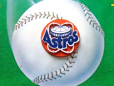 VINTAGE MLB HOUSTON ASTROS FRIDGE MAGNET STANDING BOARD OLD SCHOOL RARE - Image 1 of 2