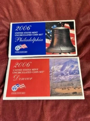2006 US Uncirculated Coin Proof Set~Mint~Denver & Philadelphia~10 Coins Each - Image 1 of 3