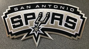 2002-16 SAN ANTONIO SPURS NBA BASKETBALL HUGE XL 15" TEAM LOGO PATCH - Picture 1 of 6