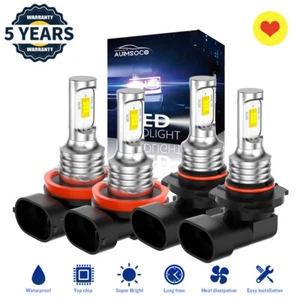 For GMC Terrain 2010-2015 LED Headlight High Low Beam 4 Bulb Combo Kit 6000K - Picture 1 of 21