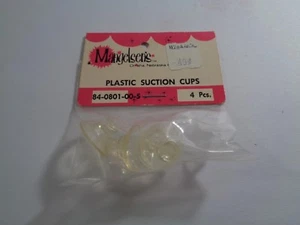 NEW VTG NOS MANGELSEN'S Plastic Suction Cups pk of 4 pcs OMAHA NEBRASKA USA M5 - Picture 1 of 12