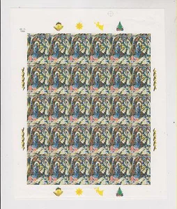 BOSNIA, CORREO CROATA, 1999, NAVIDAD, hoja imperforada, montada sin montar o nunca montada - Imagen 1 de 1