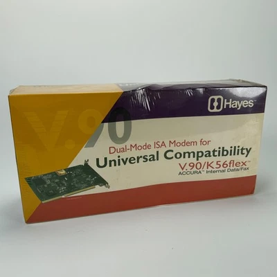 Dual-Mode ISA Modem for Universal Compatibility  V.90/K56flex Factory Sealed - Image 1 of 4