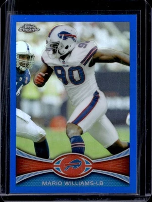 2012 Topps Chrome Mario Williams Blue Refractor #45/199 Bills - Image 1 of 2