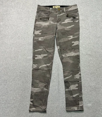 Democracy Ab Technology Pants Womens 2 Khaki Camo Skinny Leg Stretch - Image 1 of 4
