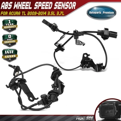 Sensor de velocidad de rueda ABS delantero izquierdo y derecho 2 piezas para Acura TL 2009-2014 3,5 L 3,7 L Foto 1 de 4
