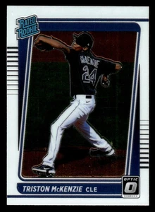 2021 Donruss Optic #50 Triston McKenzie Rated Rookie CLEVELAND - Picture 1 of 2