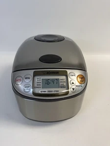 Zojirushi 5.5 Cup Micom Rice Cooker & Warmer Stainless NS-TSC10 - Picture 1 of 10