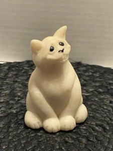 Figura de piedra del gato Chico de Quarry Critters 4" Smiling Kitty 2000 dientes - Imagen 1 de 8