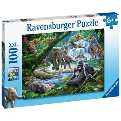 Ravensburger Jungle Animals Children’s Puzzle 100 Pc XXL No 12 970 5 Complete - Image 1 of 4