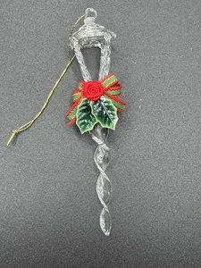 "Lámpara de calle de vidrio de 5"" adorno de Navidad"  - Imagen 1 de 4