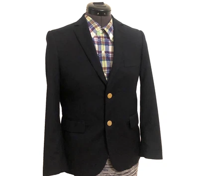  Blazer para niños talla 12 | Vineyard Vines, mezcla de lana azul marino con botones tono dorado, *TAL CUAL Foto 1 de 4