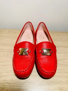 Kate Spade NY Carmen Slipper Leder Halbschuhe Schuhe rot gold metallic neu ohne Karton Gr. 5,5 - Bild 1 von 7