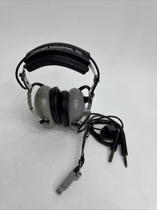 Soft Comm Concept Industries Pilot Headphones Stereo Headset Model C-40 Tested - Picture 1 of 5