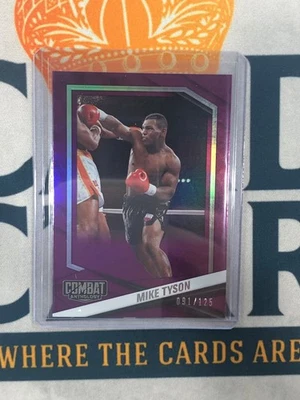 2025 Panini Combat Anthology MIKE TYSON Purple /125 SS - Image 1 of 2
