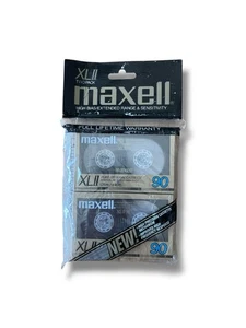 NEW Maxell XLII 90 Pure Epitaxial Cassette Blank 2 Pack Japan - Picture 1 of 10