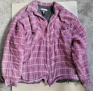 De Colección Artesano Cabaña Sherpa Forrada Camisa Chaqueta Roja a Cuadros Ropa de Trabajo Franela XL - Imagen 1 de 4