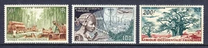 FRENCH WEST AFRICA — SCOTT C18-C20 — 1954 AIRMAIL PICTORIAL SET — MNH — SCV $28 - Picture 1 of 2