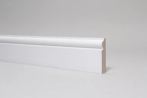 Jeux Architrave de Porte Blanc Apprêté MDF Torus 70 x 14 mm - Photo 1 sur 3