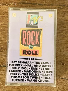 MTV Rock N' Roll to Go Cassette Tape 1985 Elektra - Picture 1 of 3