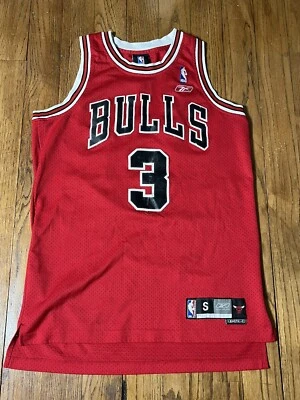 Chicago Bulls Reebok Red Basketball Jersey #3 Tyson Chandler Sz Small Length +2 - Image 1 of 4