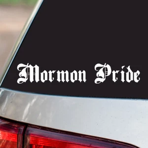 Mormon Pride Vinyl Sticker Country Pride all sizes chrome and regular colors - Picture 1 of 2