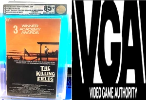 THE KILLING FIELDS 1984/1986 ORIGINAL vhs new graded VGA 85 NM+ WMs - Picture 1 of 5