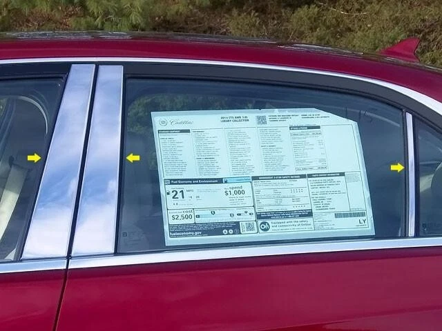 Pillar Post for 2014-2019 Cadillac CTS (6 Piece) - Image 1 of 1