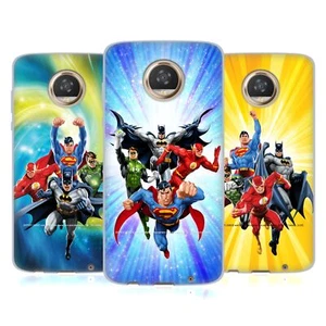 OFFICIAL JUSTICE LEAGUE DC COMICS AIRBRUSHED SOFT GEL CASE FOR MOTOROLA PHONES - Picture 1 of 10