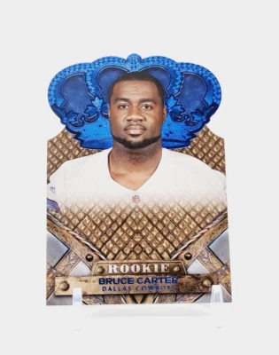 Bruce Carter ROOKIE /100 Blue Die-Cut 2011 Panini Crown Royale #113 Cowboys (RC) - Image 1 of 2
