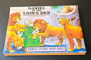 DANIEL IN THE LION'S DEN. BIBLE STORY POP UPS. 2011 PETER HADDOCK. BOOK. DAMAGE - Imagen 1 de 6