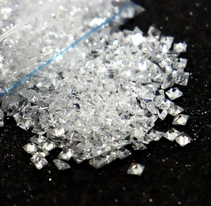 2.50 CT 10 PCS Loose Gemstone Princess Gemstone Shape Natural White Sapphire - Picture 1 of 8