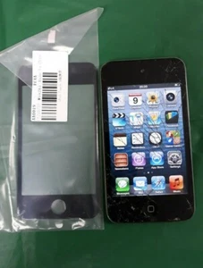 Apple Ipod 4th Generation 32GB Black & Silver Cracked Screen + Spare Screen - Picture 1 of 10