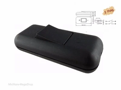 Schnur-Zwischenschalter Schwarz, 2-polig, 2 A, 250 V~, Passt für LED, SMD - Bild 1 von 4