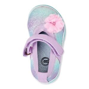 Wonder Nation Infant/Toddler Girls Mary Jane Slip On Shoes Size 4 Pink NWT