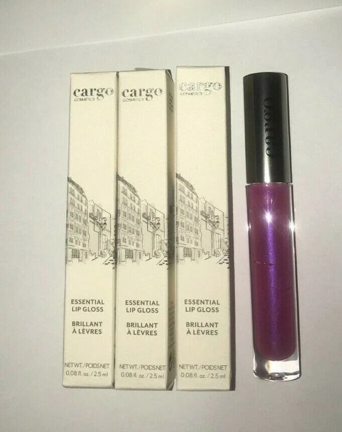 LOTE DE 3 COSMÉTICOS CARGO BRILLO LABIAL ESENCIAL LG-01 VIENNA 0,08 oz CADA UNO NUEVO EN CAJA Foto 1 de 1