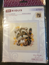 NEW - Complete Cross Stitch Kit "Little Raccoon" (Riolis)