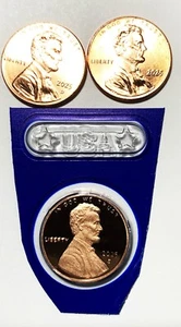 2025-P D S Lincoln Shield Cent. Coins Mmk S from Proof Set, P&D from Bank Rolls - Picture 1 of 4