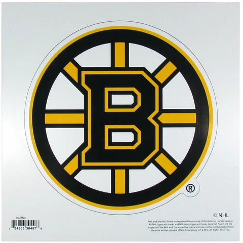 Boston Bruins 8" Magnet Outdoor Rated Vinyl Auto Fridge NHL Hockey Color Team Cover