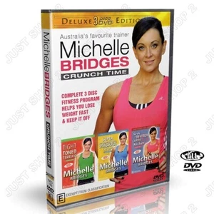 MICHELLE BRIDGES - Crunch Time Cardio Health Fitness Toning Workout (3 DVD SET) - Picture 1 of 1