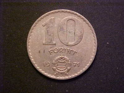 1971 Hungary 10 Forint KM# 595- Nice High Grade Circ Collector Coin! -d4655xhc - Image 1 of 2