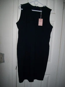 Women's Size M Ultra Stretch Ponte Sleeveless Dress NEW by Quince Black - Picture 1 of 2