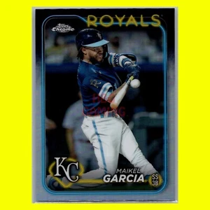 2024 Topps Chrome Maikel Garcia #246 Refractor Kansas City Royals Baseball Card - Picture 1 of 2