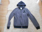 Abercrombie & Fitch Grey Front Zip Hoodie - 15/16