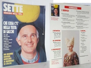 SETTE (CORRIERE DELLA SERA) N. 24 - 1994 - ARRIGO SACCHI RIVISTA IN BUONO STATO - Picture 1 of 4