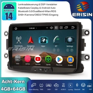 8" CarPlay DAB+Android 14 Autoradio GPS Renault Dacia Duster Logan Dokker Lodgy - Bild 1 von 23
